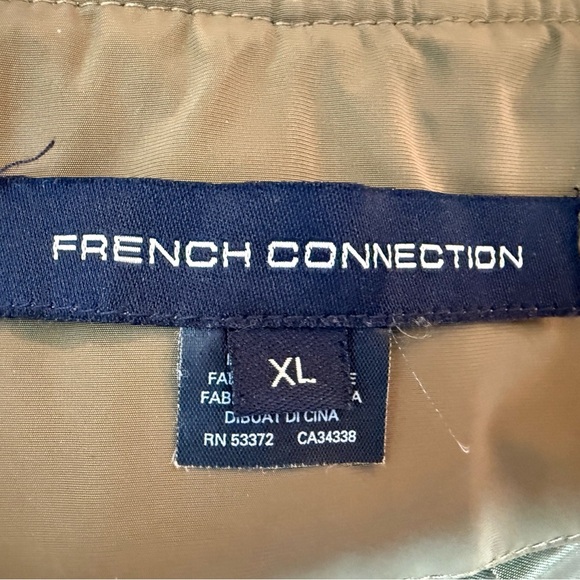 French Connection Olive green bomber jacket/size XL - Picture 2 of 12